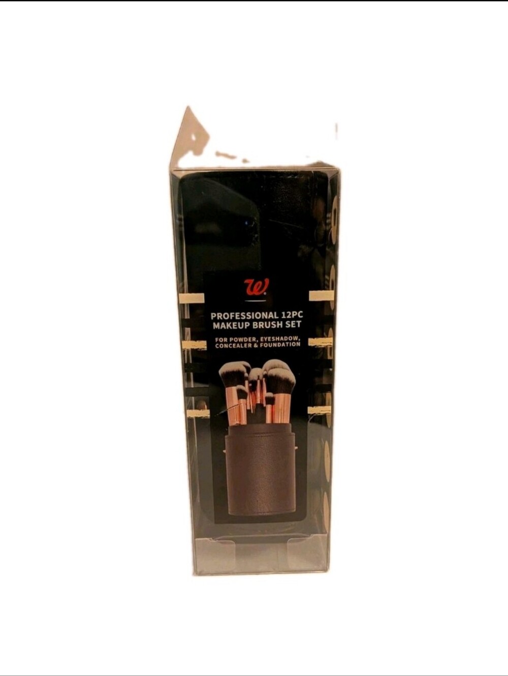 Walgreens Professional 12PC Makeup Brush Set - Black